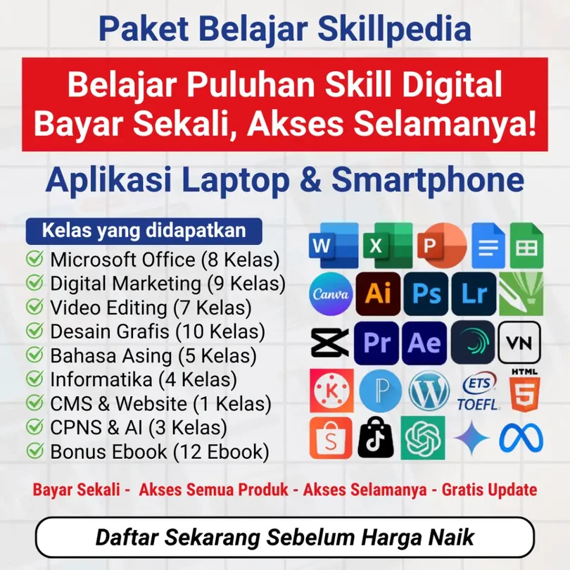 Paket Belajar Skillpedia (BYSP) Paket Belajar Skillpedia (BYSP) — Produk Digital & Ebook karya Skillpedia